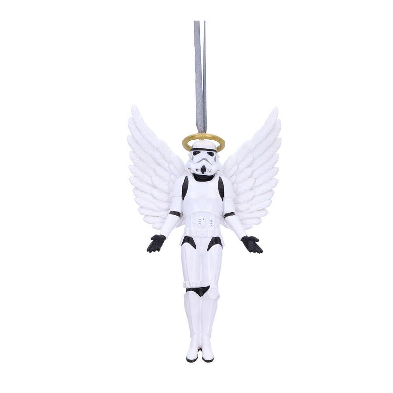 Nemesis Now Stormtrooper Angel Hanging Ornament 13cm, Resin, White - Image 1